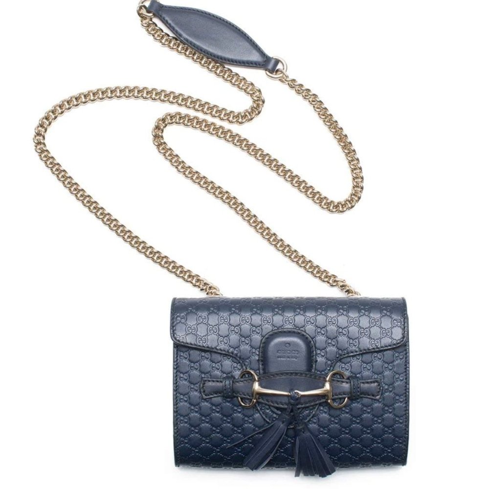 Gucci Micro Guccissima Margaux Black Leather bag